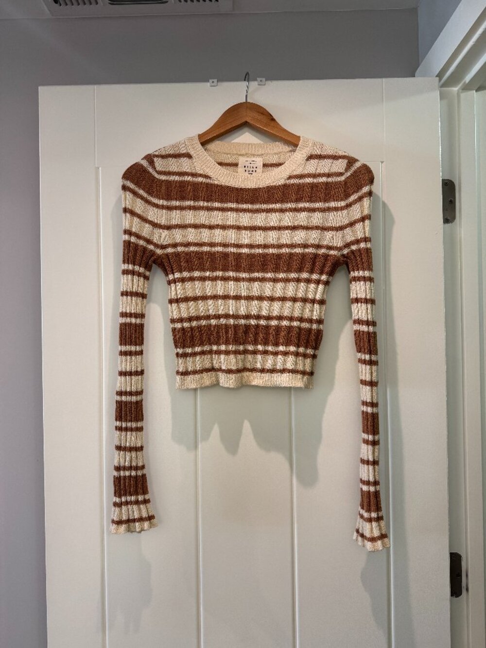 Billabong Clare Cropped Striped Sweater